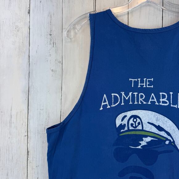 Chubbies Blue Admirals Club Sky’s Out Tights Out Sleeveless Tank Top Size Large - Picture 7 of 12